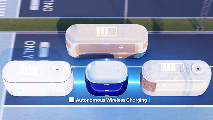 Autonomous wireless charging PBV