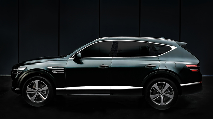 역동적인 우아함의 GV80 옆 모습