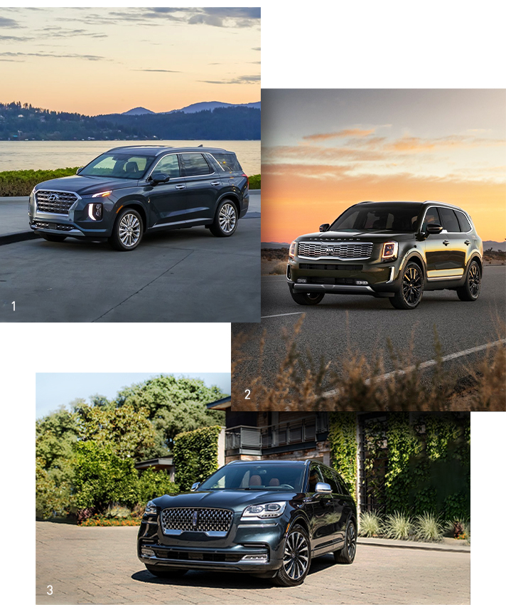 팰리세이드 텔루라이드 에비에이터 모습