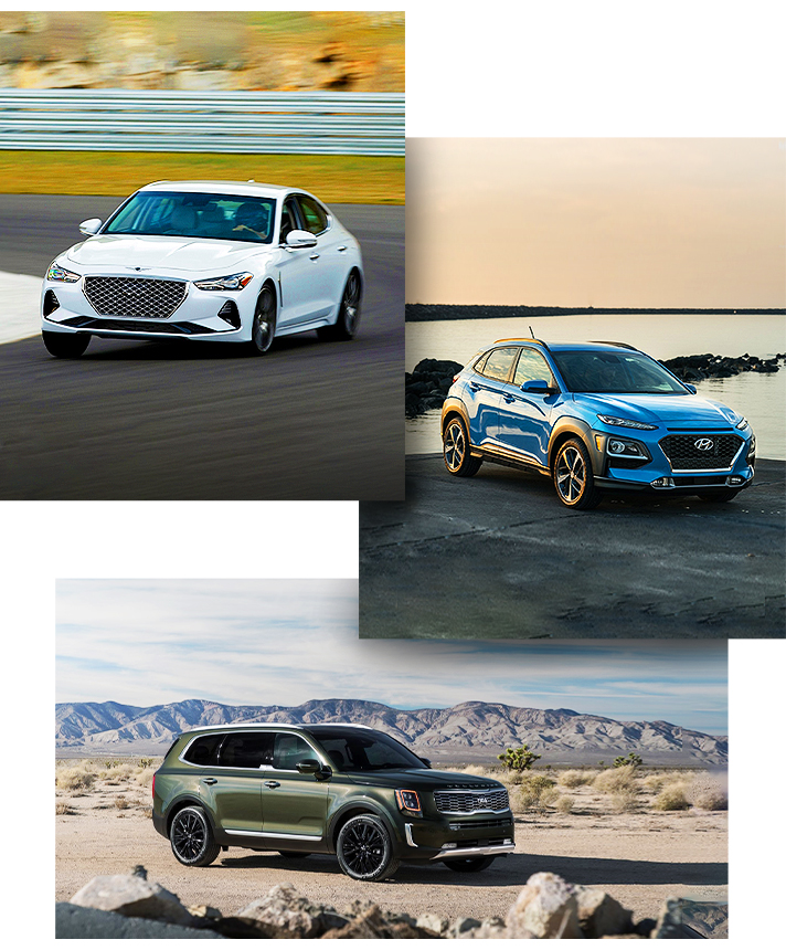 제네시스G70 코나 텔루라이드 모습