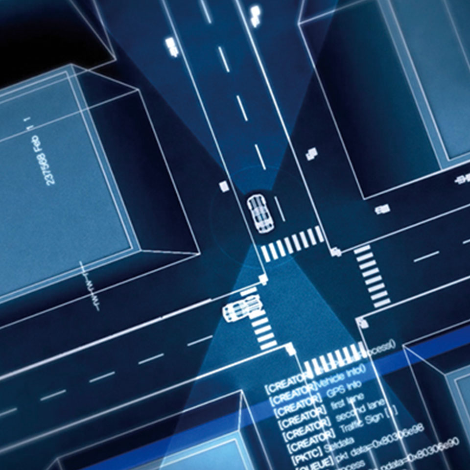 도로 데이터 수집 일러스트