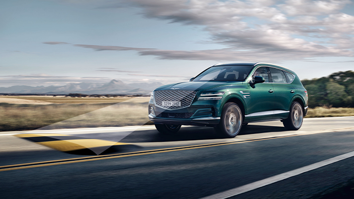 GV80의 ‘프리뷰 전자제어 서스펜션(Electronically Controlled Suspension with Road Preview)