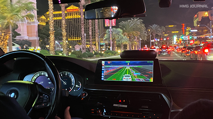 라스베가스에 들어선 앱티브의 자율주행 차량