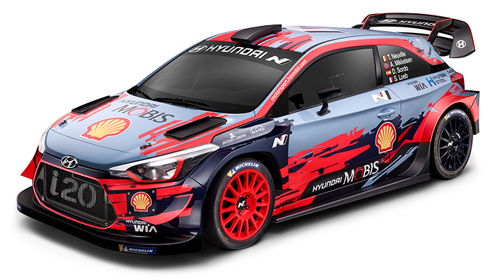 Hyundai Motor World Rally Team's i20 WRC Rally Car