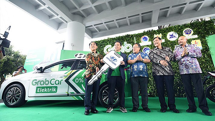 현대차와 카쉐어링 서비스 그랩의 협력