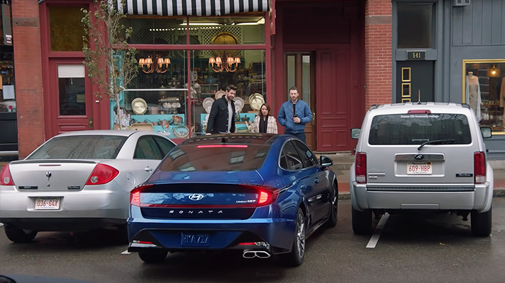 광고 속 쏘나타의 원격 스마트 주차