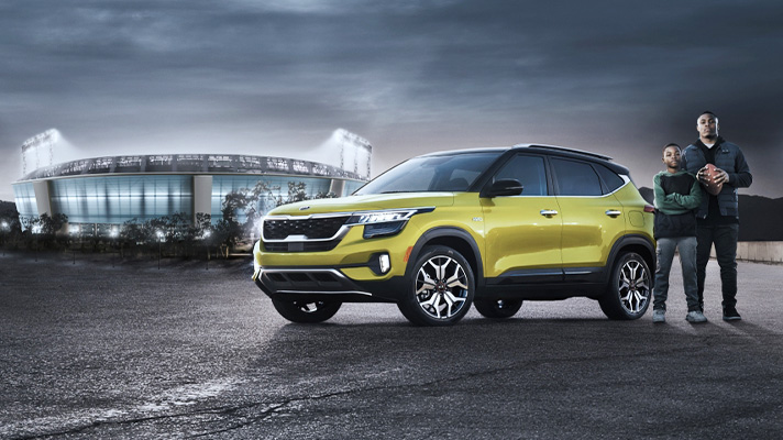 미식축구 선수 조지 제이콥스의 기아자동차 광고