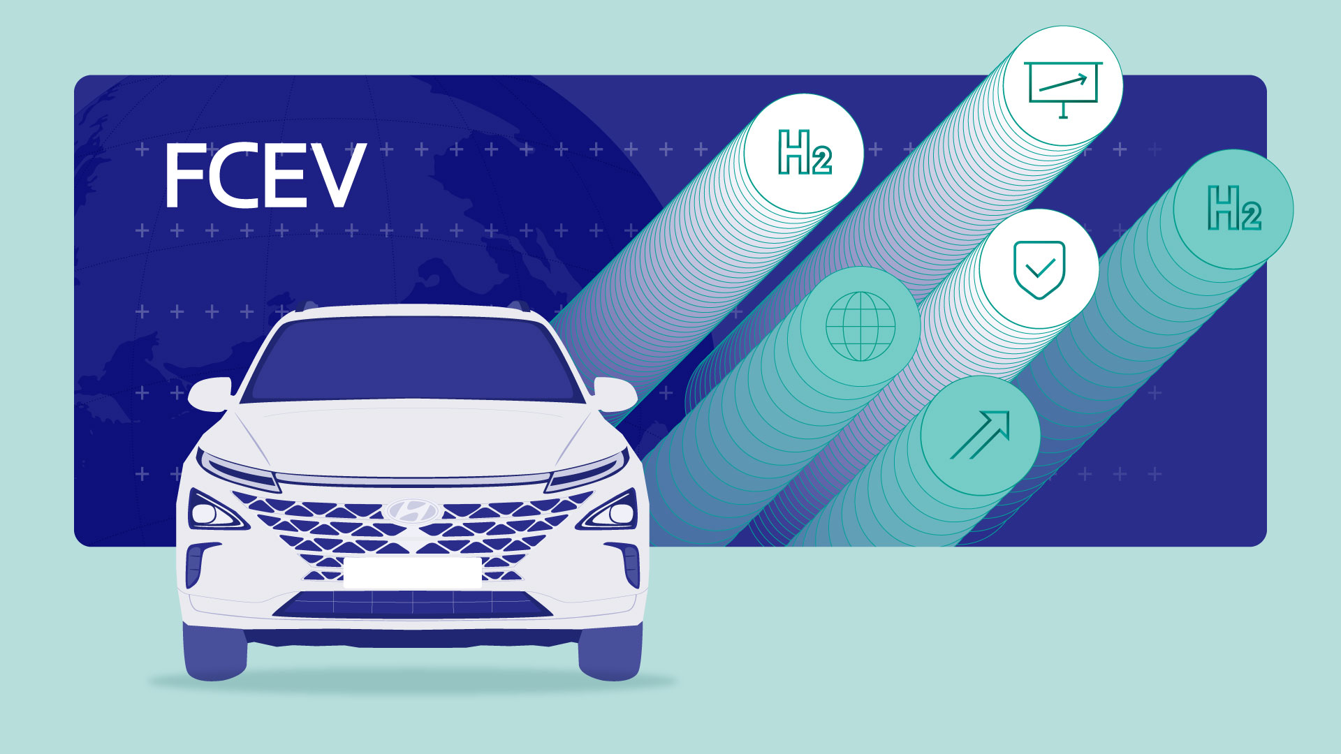 자동차 정면 뷰 일러스트