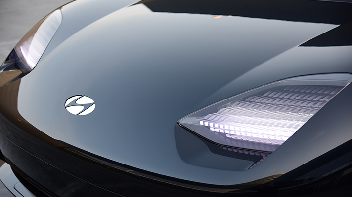 프로페시의 보닛과 헤드램프