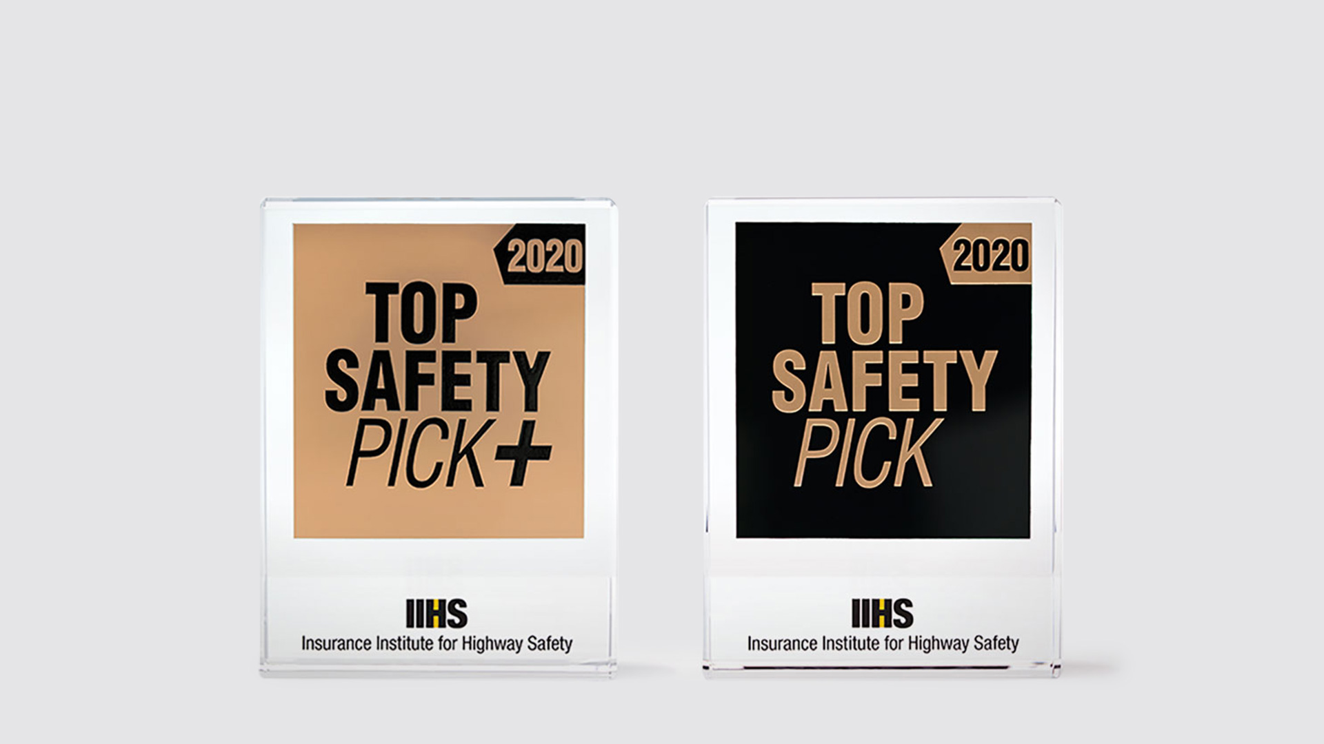 2020 IIHS Awards trophies