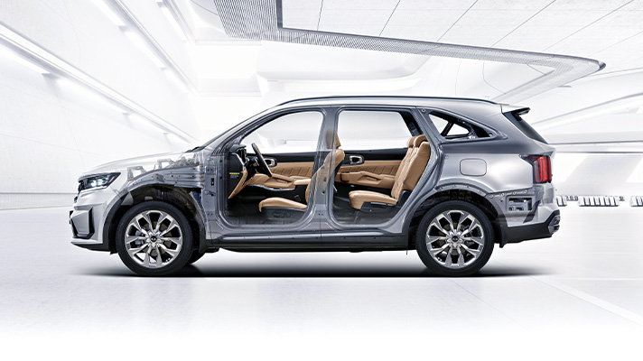 쏘렌토에 적용된 플랫폼의 측면