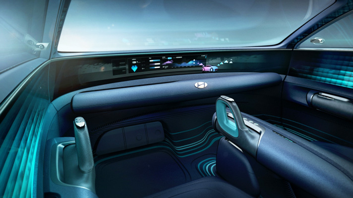 대시보드가 보이는 프로페시 인테리어