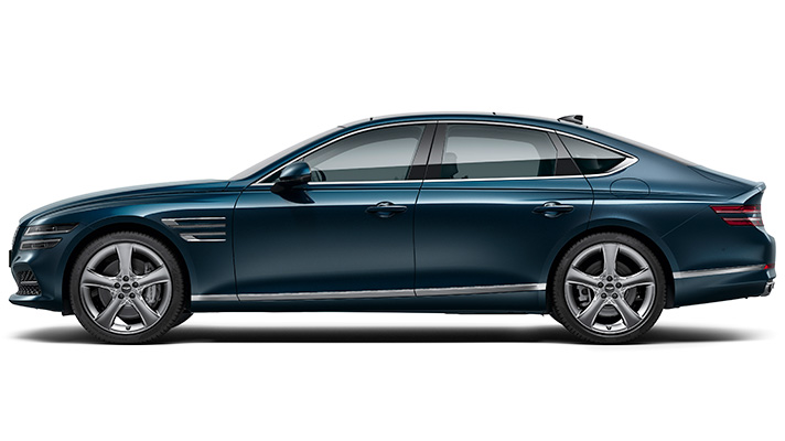 G80의 대표 컬러인 태즈먼 블루