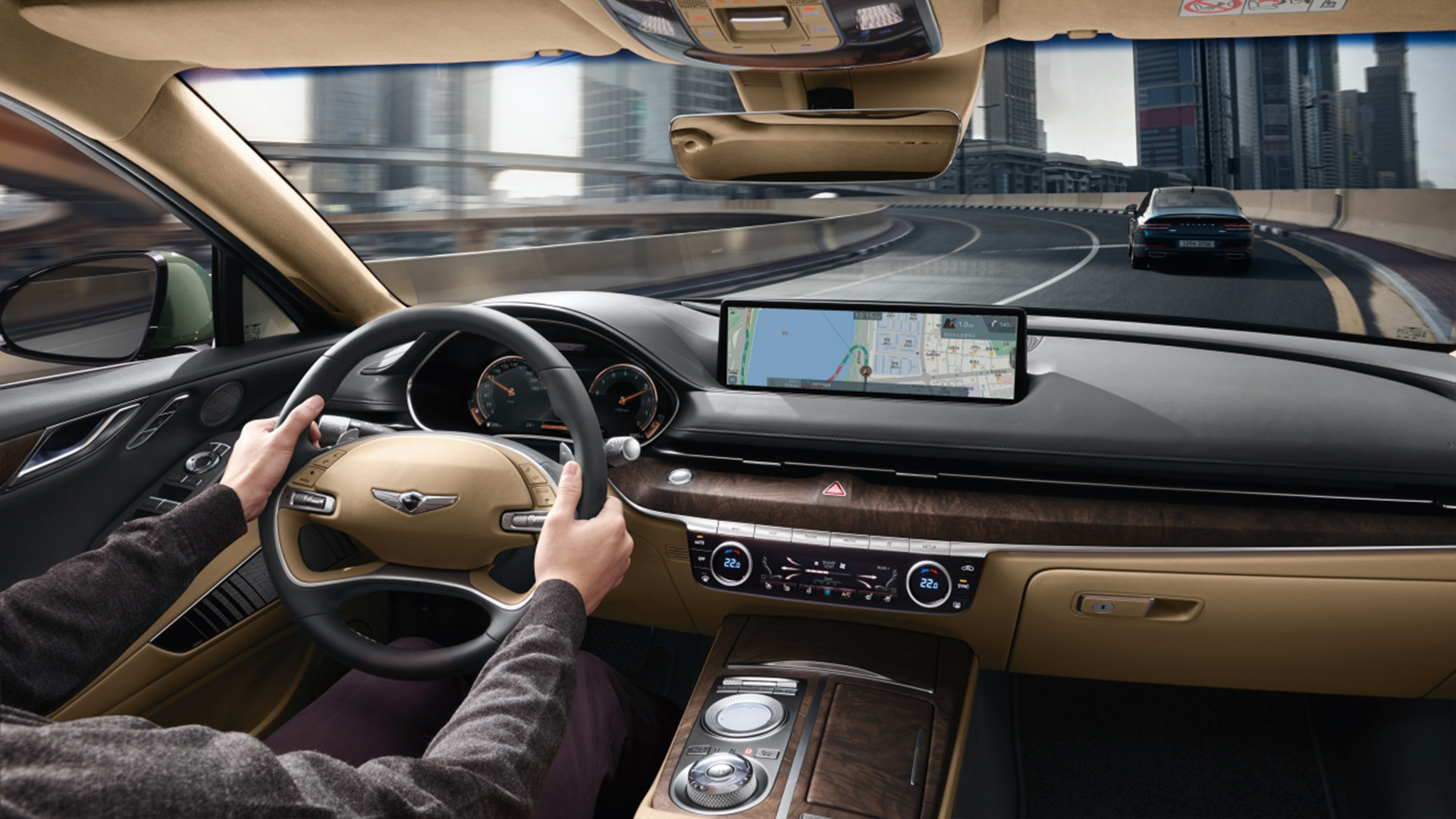 Inside the Genesis vehicle