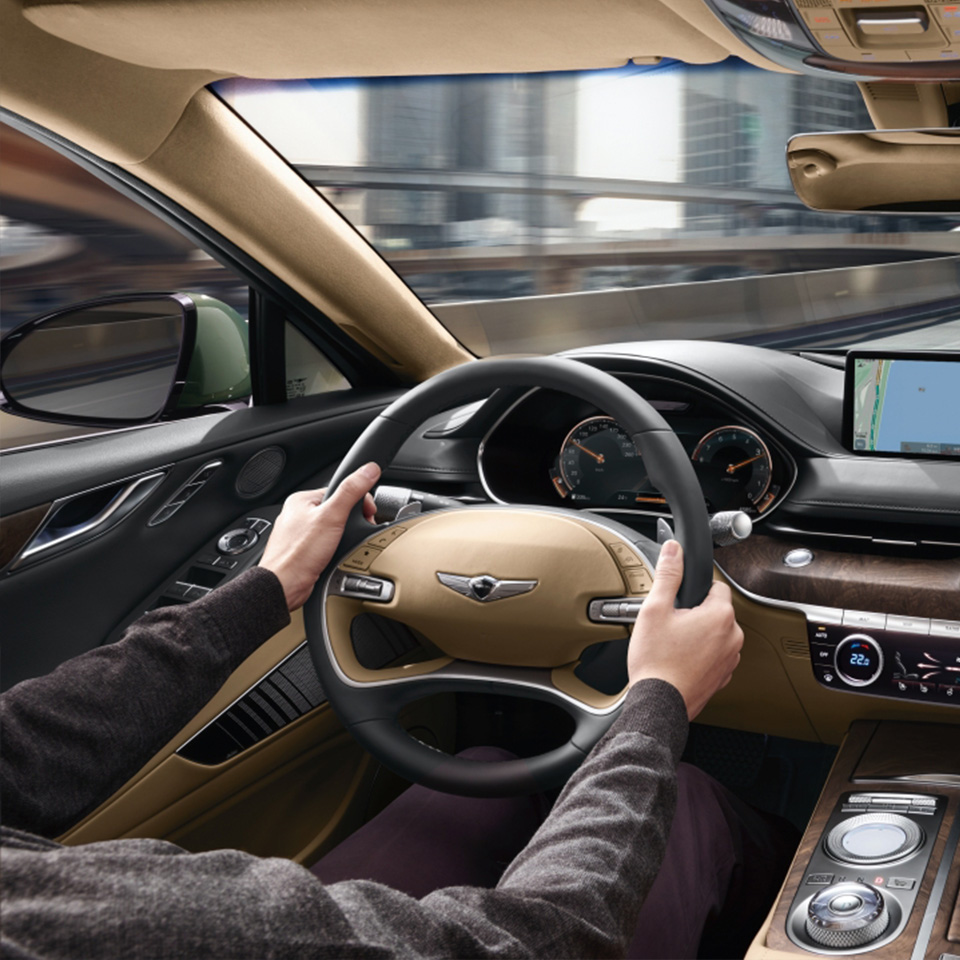 Inside the Genesis vehicle