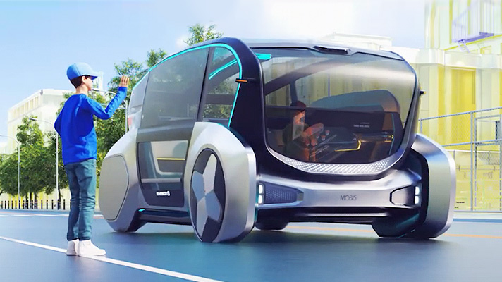 Autonomous concepts feature a glass body