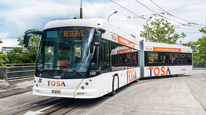 Switzerland’s TOSA electric bus
