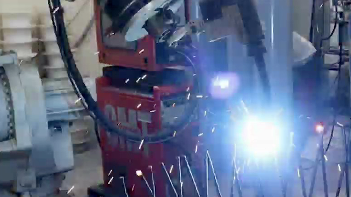 철근 제작용 3D 금속 프린팅 모습