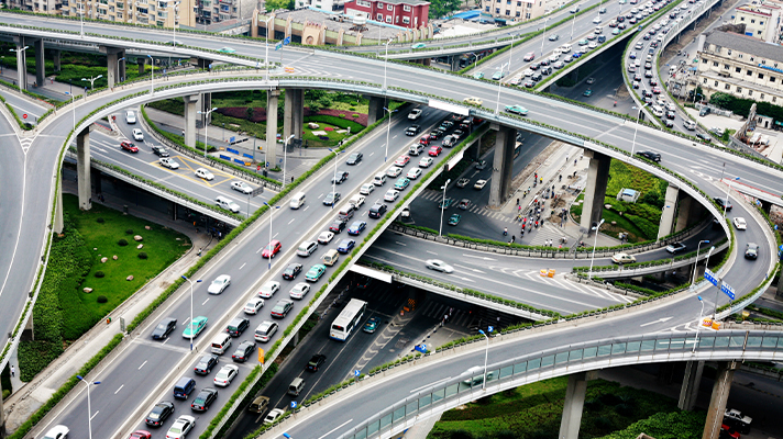 항저우 교차로 모습