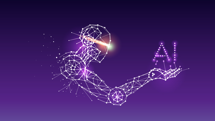 AI와 연결된 안드로이드의 모습