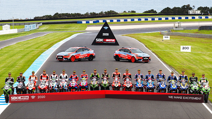 모터사이클 레이스 WSBK에 출전한 선수들과 머신들