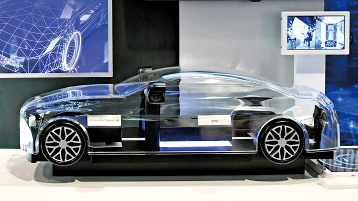 CES 2020에 전시된 현대오토에버 소프트웨어 플랫폼 데모 차량