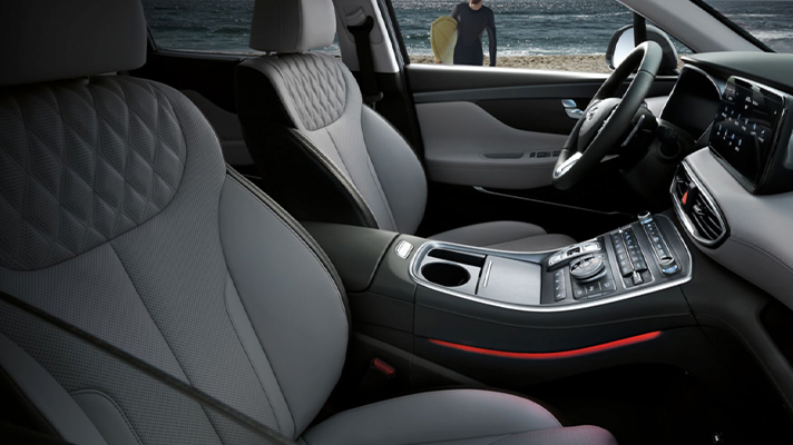 현대자동차 싼타페 앞좌석 인테리어