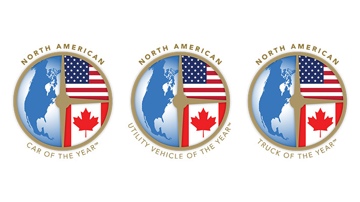 북미 올해의 차 시상 3개 부문. North American Car of the Year, North American Utility Vehicle of the Year, North American Truck of the Year