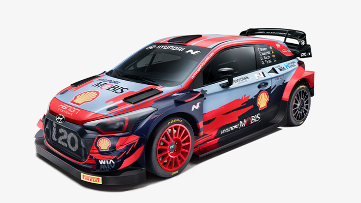 Hyundai Motorsports team racing car i20