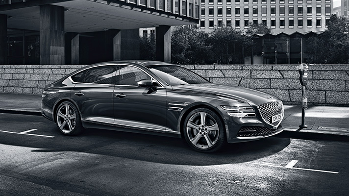 주차된 제네시스 차량