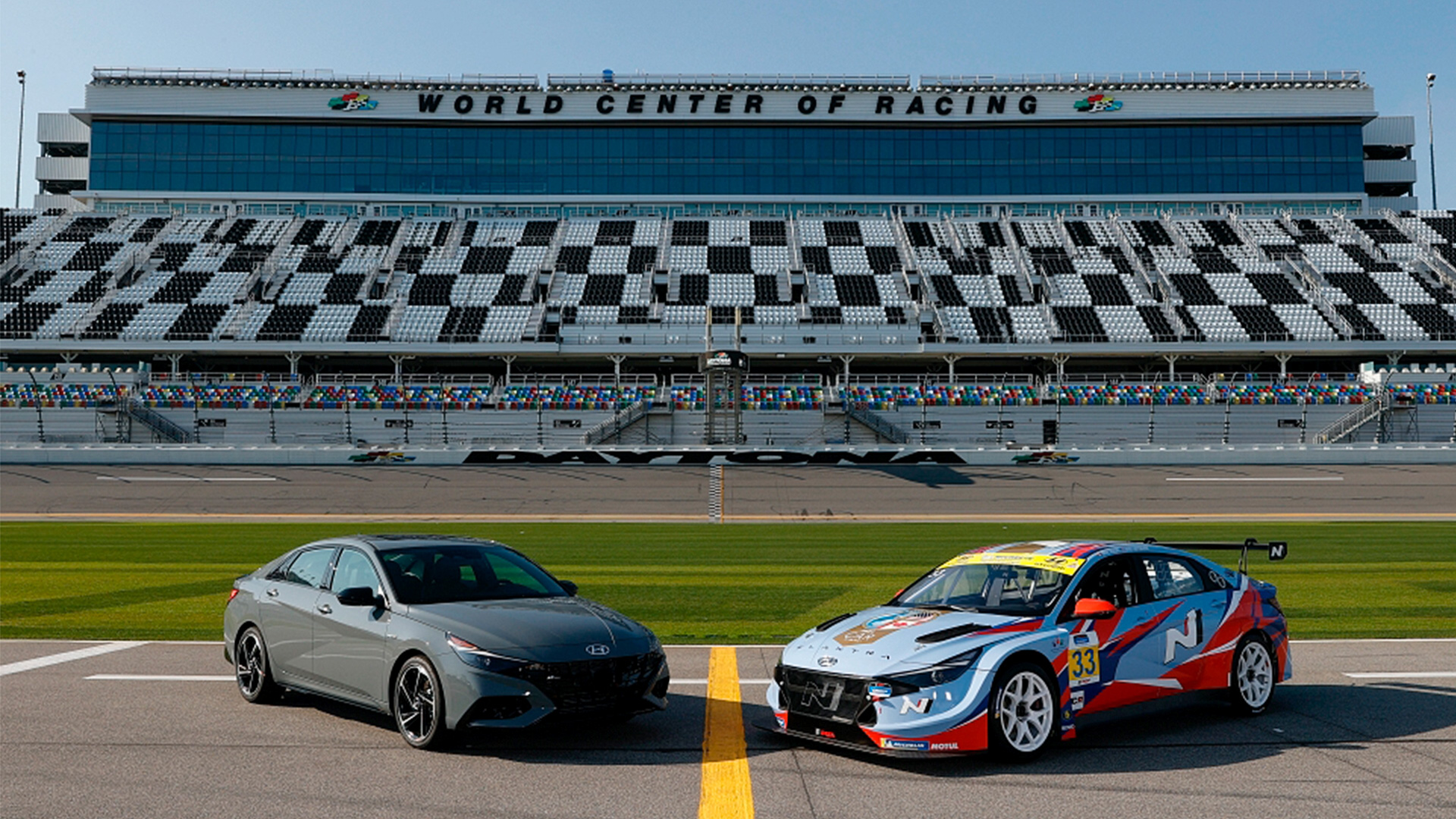 Elantra N and Elantra N TCR on racing track