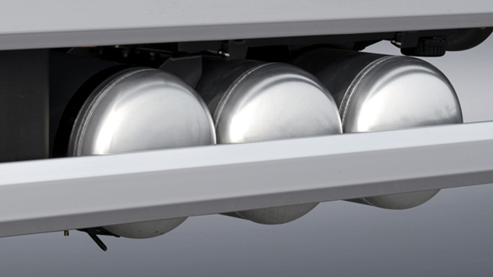 상용차의 브레이크가 포커스된 모습