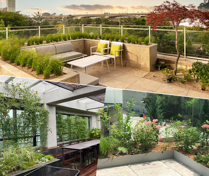 잘 정돈된 정원