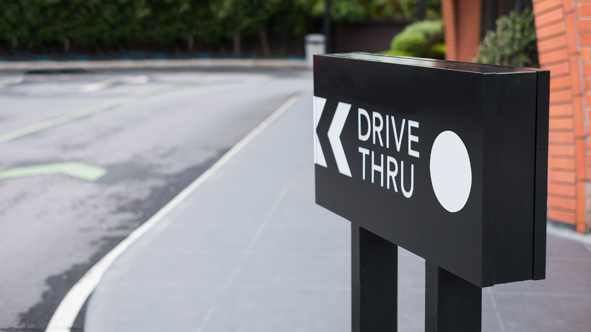 Image of drive thru sign