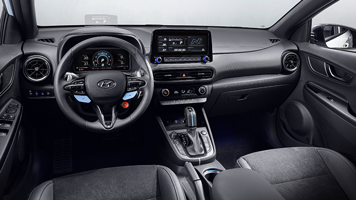 Interior of Hyundai Kona N