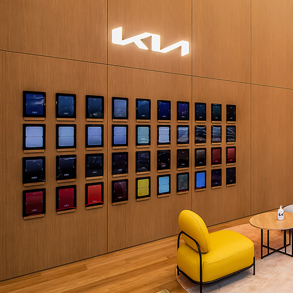 기아 강서 플래그십 스토어 내부 모습