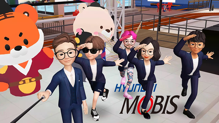 Conducting introductory training for new employees of Hyundai Mobis in ZEPETO
