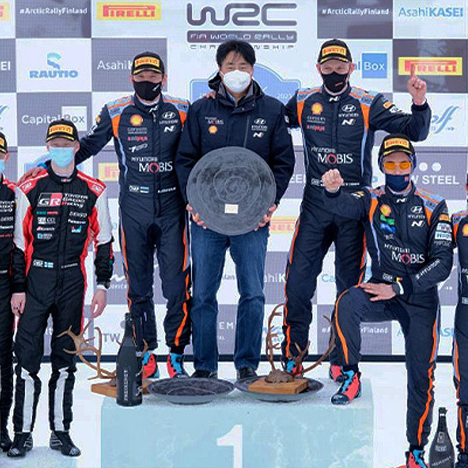 2021 WRC 2라운드 핀란드 북극 랠리 결과 포디움