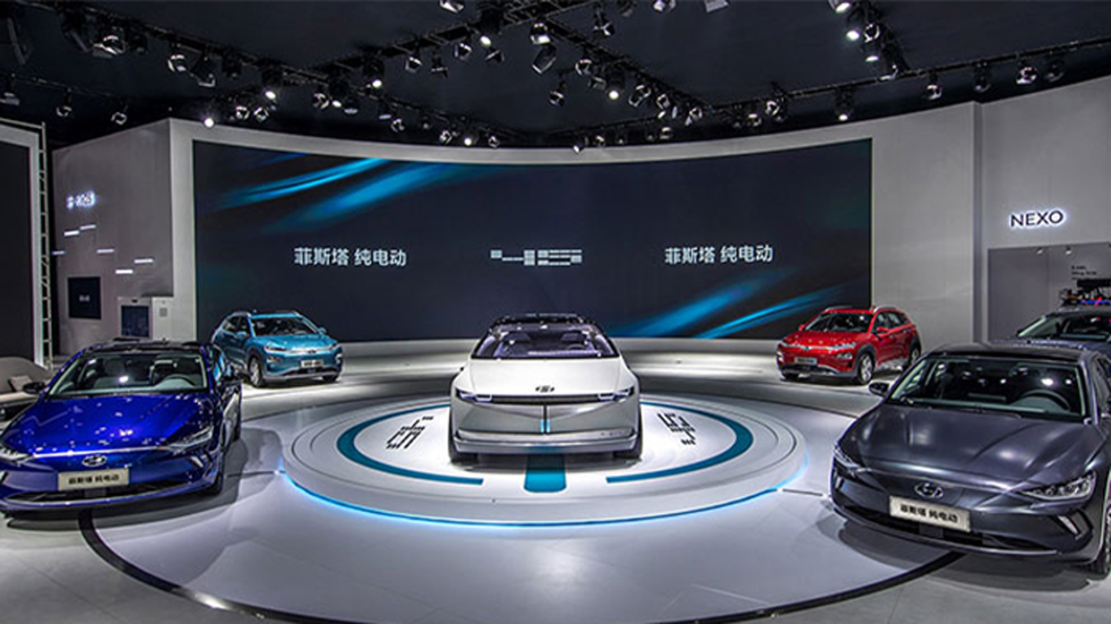 아이오닉 5가 전시된 2019 광저우 모터쇼