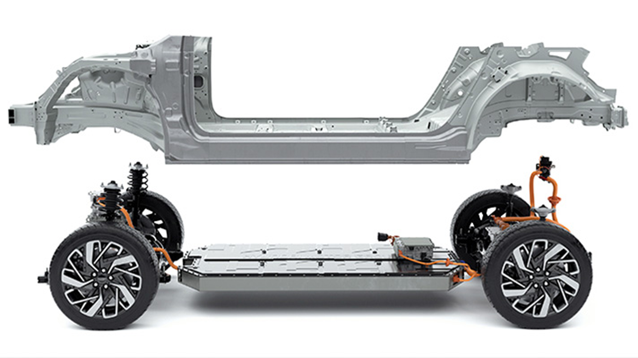 Image of only the structure of the Hyundai IONIQ 5