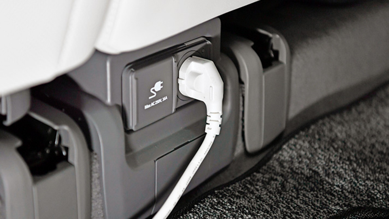 220V outlet connected to the Hyundai IONIQ 5