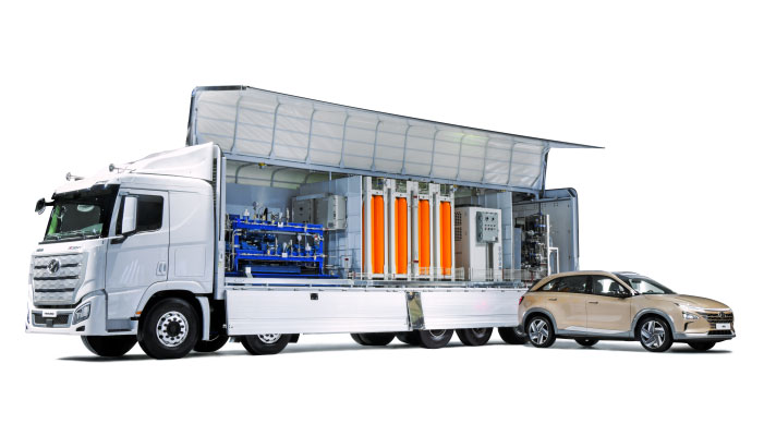 H 무빙 스테이션과 현대 넥쏘