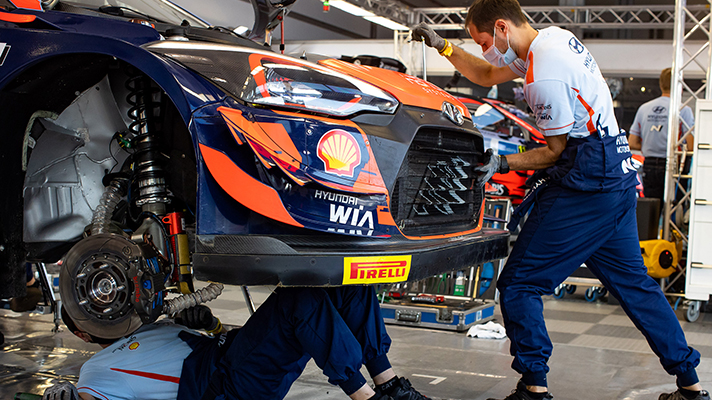 WRC under repair