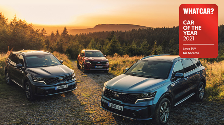 2021 왓카 올해의 차를 수상한 4세대 쏘렌토 사진