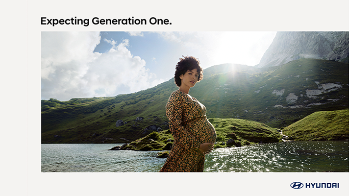 현대자동차 제네레이션 원 캠페인 임산부 모습