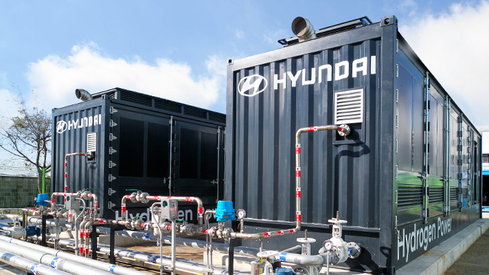 울산 현대차의 연료전지 발전소 외관 모습