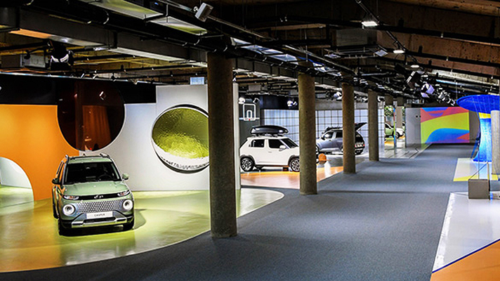 쇼룸에 전시되어 있는 캐스퍼