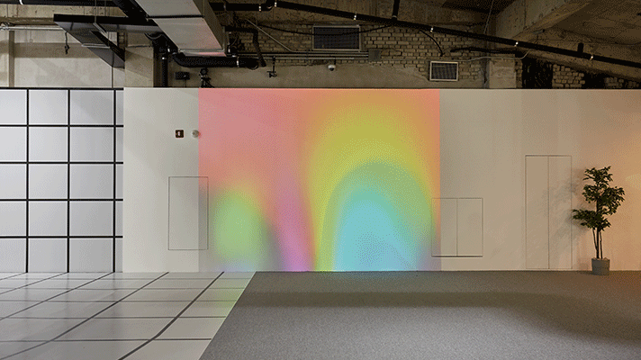 캐스퍼 스튜디오 내 무빙 영상 아트월