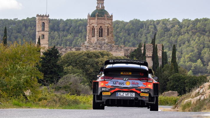 Hyundai WRC car rear