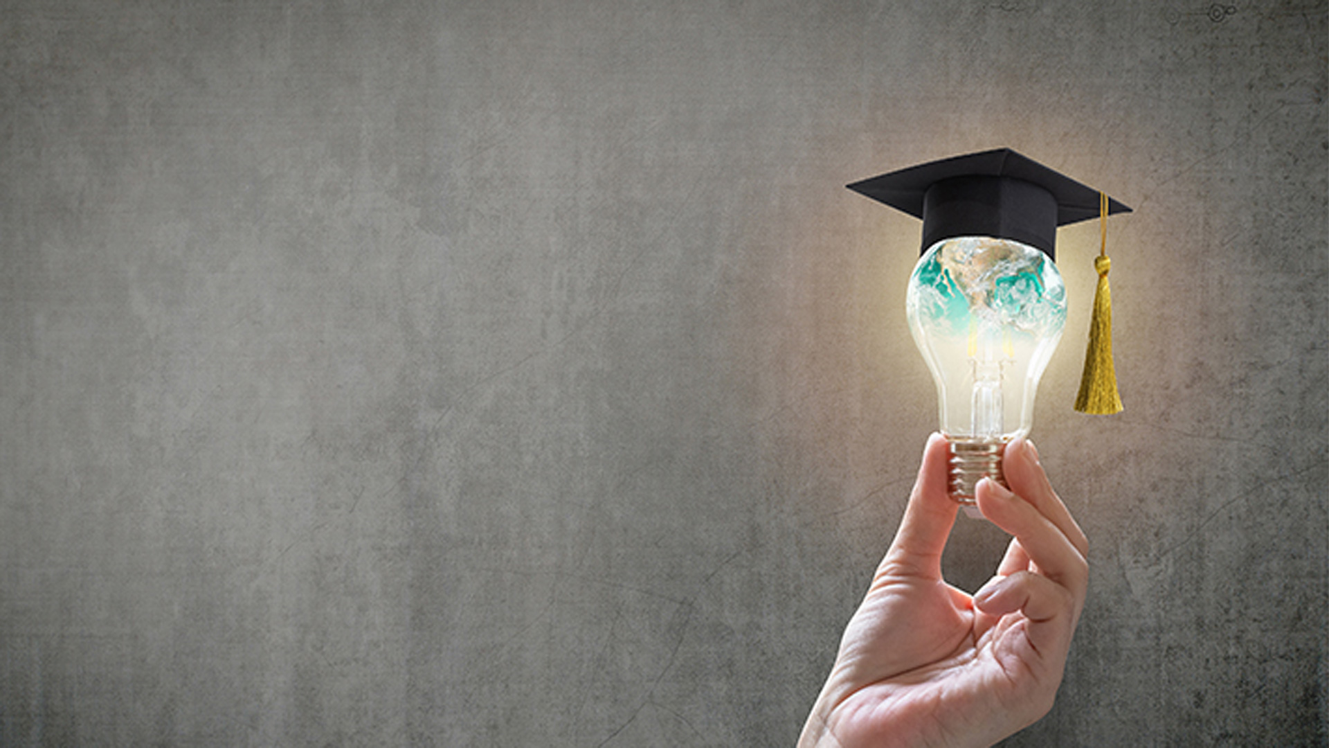 전구를 들고 있는 사진